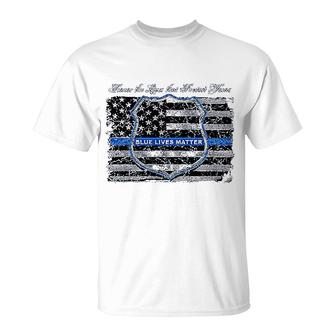 Blue Lives Matter T-Shirt | Mazezy