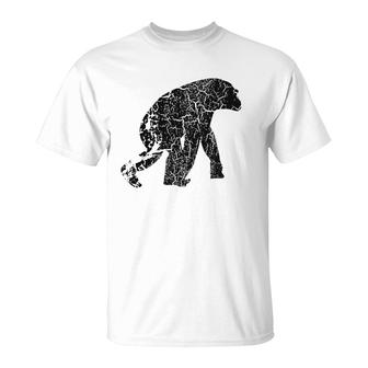 Bonobo Distressed Print Vintage Bonobo T-Shirt | Mazezy