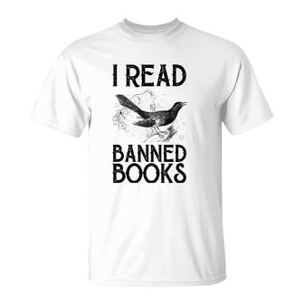 Book Lover's Vintage I Read Banned Books Reading Lovers T-Shirt | Mazezy