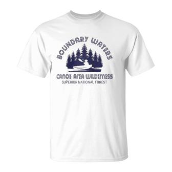 Boundary Waters Canoe Area Distressed Minnesota Bwca Gift Raglan Baseball Tee T-Shirt | Mazezy