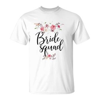 Bride Squad Wedding Gift For Bridesmaid Bridal Shower T-Shirt | Mazezy UK
