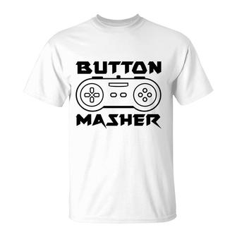 Button Masher Video Game Lover T-shirt - Thegiftio UK