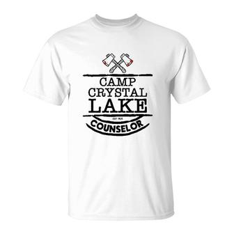 Camp Crystal Lake Counselor Staff T-Shirt | Mazezy CA