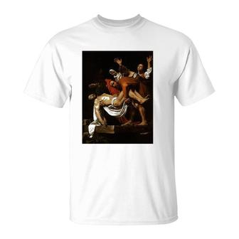 Caravaggio's The Entombment Of Christ T-Shirt | Mazezy