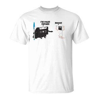 Cassette Tape I Am Your Father Novelty Graphic T-Shirt | Mazezy