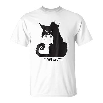Cat What Funny T-Shirt | Mazezy