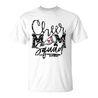 Cheer Mom Cheer Mom Squad Grunge Pattern Sport Mom T-shirt - Thegiftio