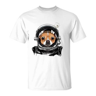 Chihuahua Dog Astronaut Space Exploration Astronomy Lover T-Shirt | Mazezy DE