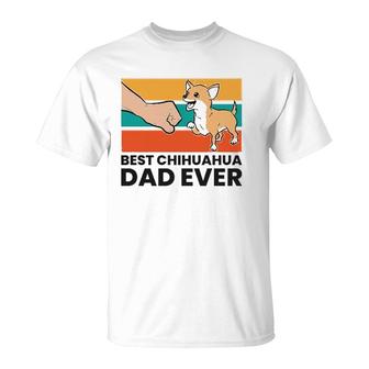 Chihuahua Papa Best Chihuahua Dad Ever T-Shirt | Mazezy