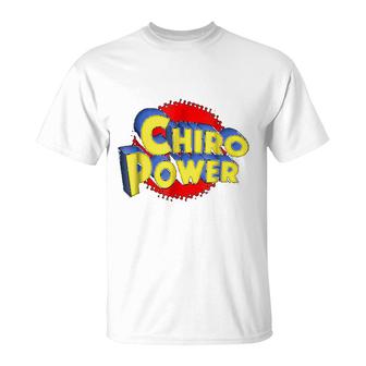 Chiro Power Funny Chiropractic T-Shirt | Mazezy
