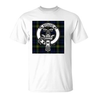 Clan Gordon Crest And Tartan T-Shirt | Mazezy