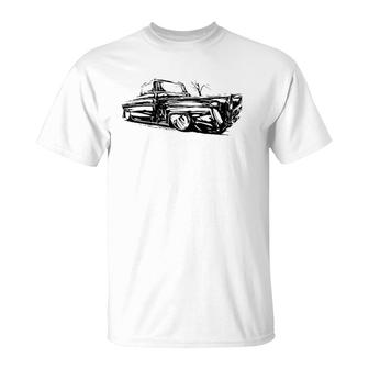 Classic Truck 50S Vintage Automobile Automotive Art T-Shirt | Mazezy