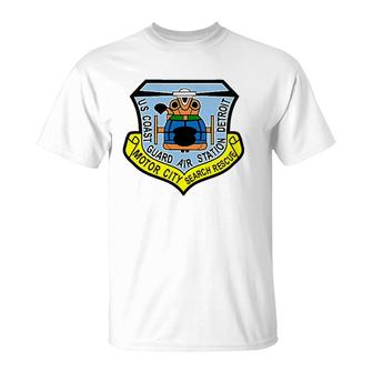 Coast Guard Air Station Detroit Tank Top T-Shirt | Mazezy