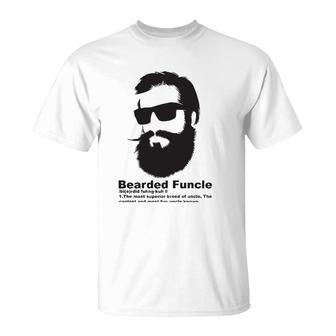 Cool Bearded Funcle - Birthday Gift My Fun Uncle T-Shirt | Mazezy