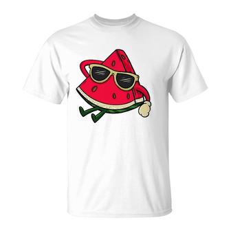 Cool Watermelon Art Men Women Sunglasses Summer Fruit Kawaii T-Shirt | Mazezy