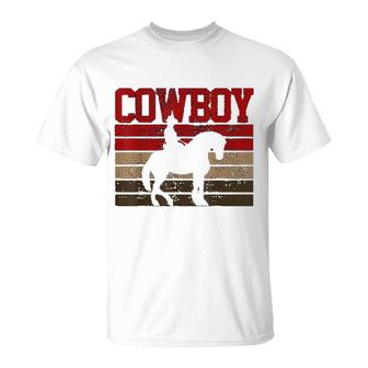 Cowboy Rodeo Horse Gift Country T-Shirt | Mazezy