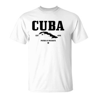 Cuba Est 1898 Cuban Flag Pride Vintage Cuba T-Shirt | Mazezy