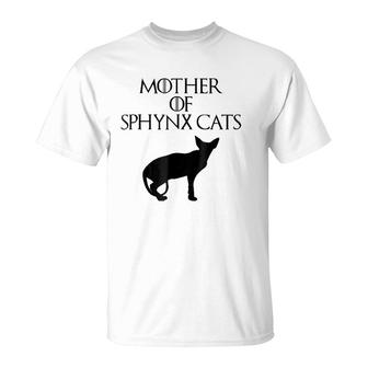 Cute & Unique Black Mother Of Sphynx Cats E010509 Ver2 T-Shirt | Mazezy DE
