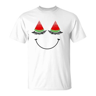Cute Beautiful Watermelon Eyes Adorable Gift T-Shirt | Mazezy