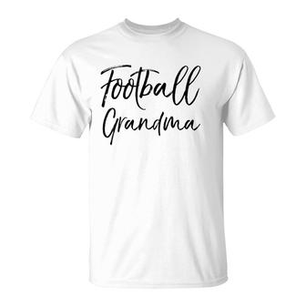 Cute Football Grandmother Gift For Women Football Grandma T-Shirt | Mazezy