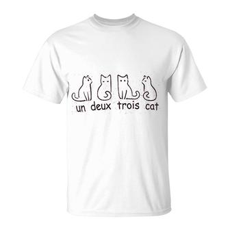 Cute French Cat T-Shirt | Mazezy