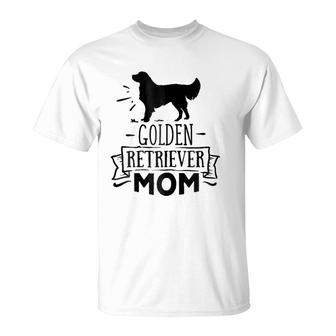 Cute Golden Retriever Mom Puppy Mother Love Dog T-Shirt | Mazezy
