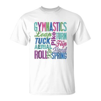 Cute Gymnastics Gymnast Gifts Gymnastic Clothes Girls T-Shirt - Thegiftio