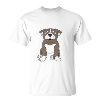 Cute Pibble Pitbull Mom Funny T-Shirt | Mazezy