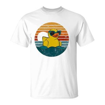 Cute Yellow Duck Bath Toy Rubber Duckling Ducky Duck Lover Tank Top T-Shirt | Mazezy