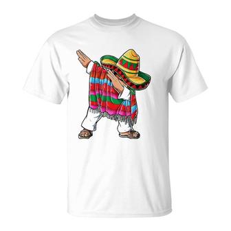 Dabbing Mexican Poncho Cinco De Mayo Boys Men Sombrero Dab Tank Top T-Shirt | Mazezy