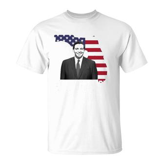Daddy Desantis Florida America Flag 4Th Of July T-Shirt | Mazezy UK