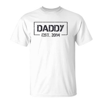 Daddy Est 2014 7Th Year As Dad Father's Day T-Shirt