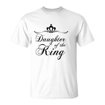 Daughter Of The King Vintage Crown Christian T-Shirt - Seseable
