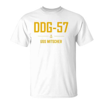 Ddg 57 Uss Mitscher Navy T-Shirt | Mazezy
