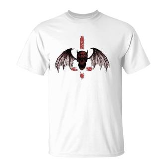 Death Metal Goth Devil Skull And Bat Gothic T-Shirt | Mazezy