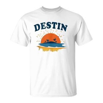 Destin Florida Fl City Tourist Souvenir Gift Men Women Kids T-Shirt | Mazezy