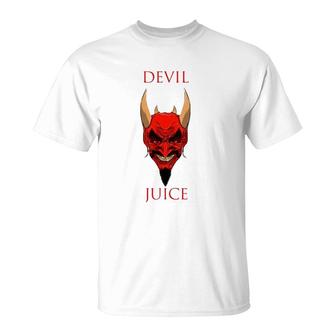 Devil Juice Vector Art Unisex T-Shirt | Mazezy