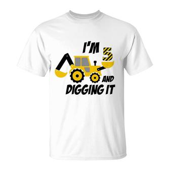 Digging It Birthday 5Th Funny Im 5 And Digging It T-Shirt - Seseable