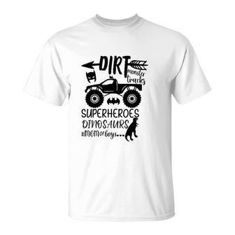 Dirt Monster Trucks Mom Of Boys Momlife Mother's Day Gift T-Shirt | Mazezy