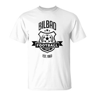 Distressed Bilbao Gameday Spain Athletic Soccer Fan Gift T-Shirt | Mazezy