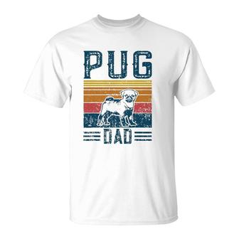Dog Pug Papa - Vintage Pug Dad T-Shirt | Mazezy