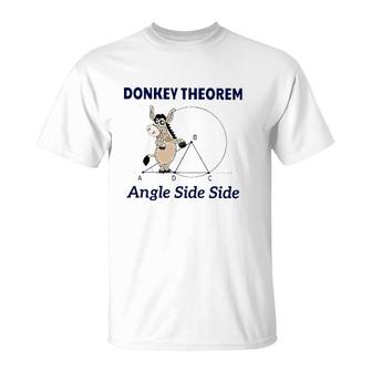 Donkey Theorem Angle Side Side T-Shirt | Mazezy