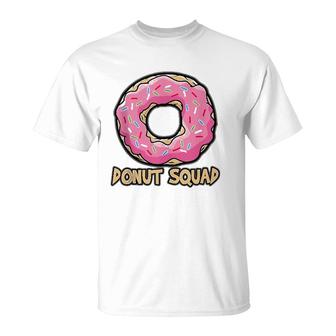 Donut Squad Funny Tasty Lover Fast Food Cafe Truck Gift T-Shirt | Mazezy