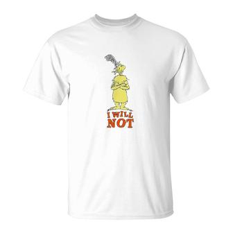 Dr Seuss Green Eggs And Ham I Will Not T-Shirt | Mazezy AU