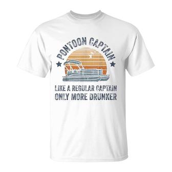 Drunk Captain Grandpa Dad T-Shirt | Mazezy