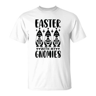 Easter With My Gnomies With Eggs Heart Easter Day T-shirt - Thegiftio UK