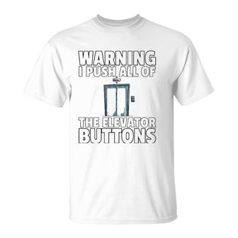 Elevator Buttons Mechanic Technician T-Shirt