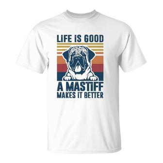 English Mastiff Gifts For Women Men Mastiff Dog Dad Dog Mom T-Shirt | Mazezy