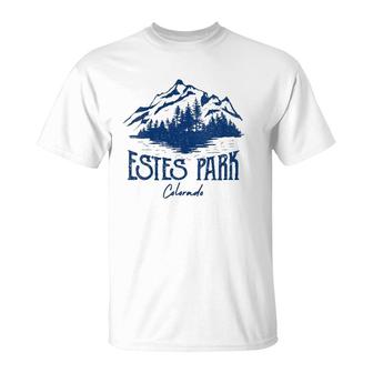 Estes Park Colorado - Estes Park Hiking V-Neck T-Shirt | Mazezy