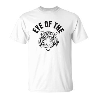 Eye Of The Tiger Inspirational Quote Workout Fitness T-Shirt | Mazezy UK